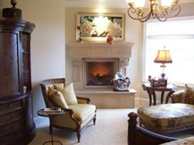 Master Suite Stone Fireplace